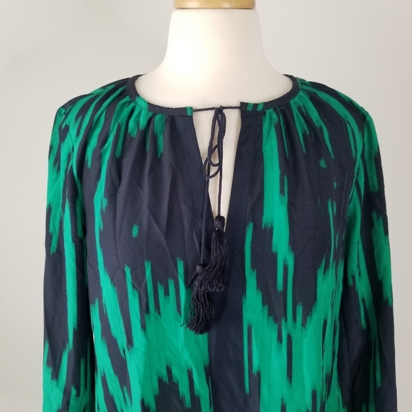 NWT Michael Michael Kors Long Sleeve Tassel Keyhole Collar Mini Dress Size M - Picture 4 of 13